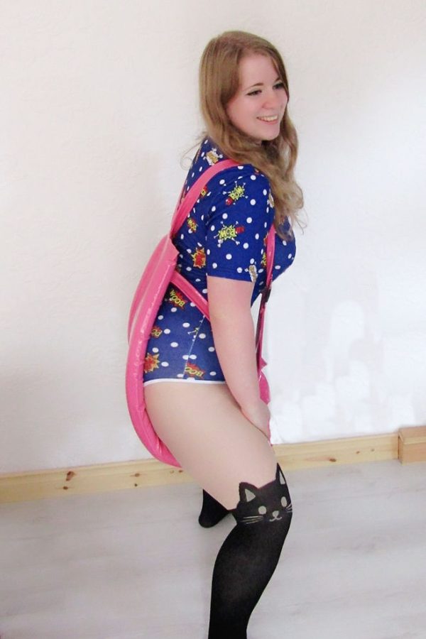 Pink PVC Spreader Pants - Image 7