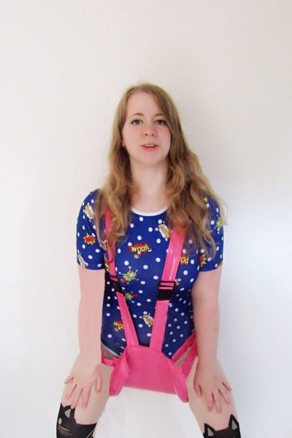 Pink PVC Spreader Pants - Image 2