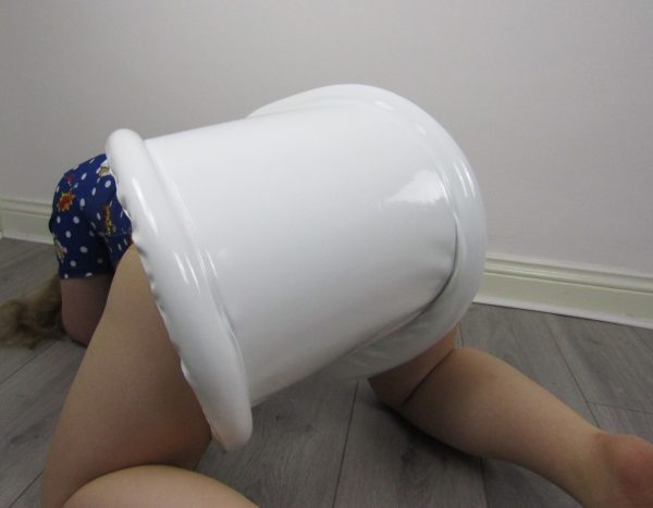 White PVC Spreader Pants - Image 5