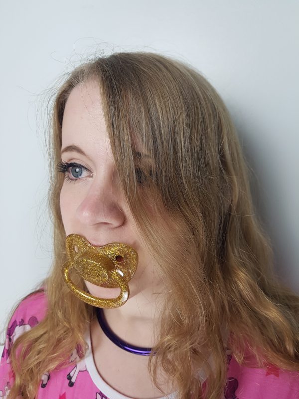 Sparkling Gold Pacifier - Image 2