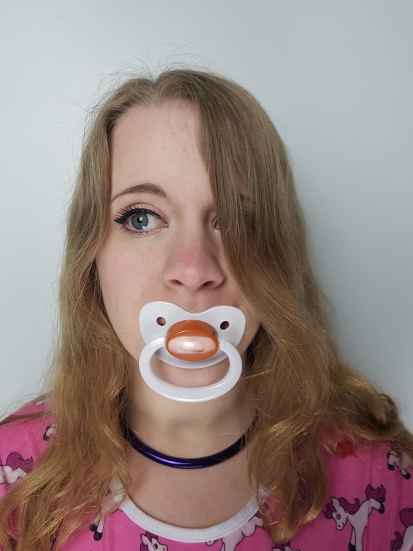 White & Brown Pacifier