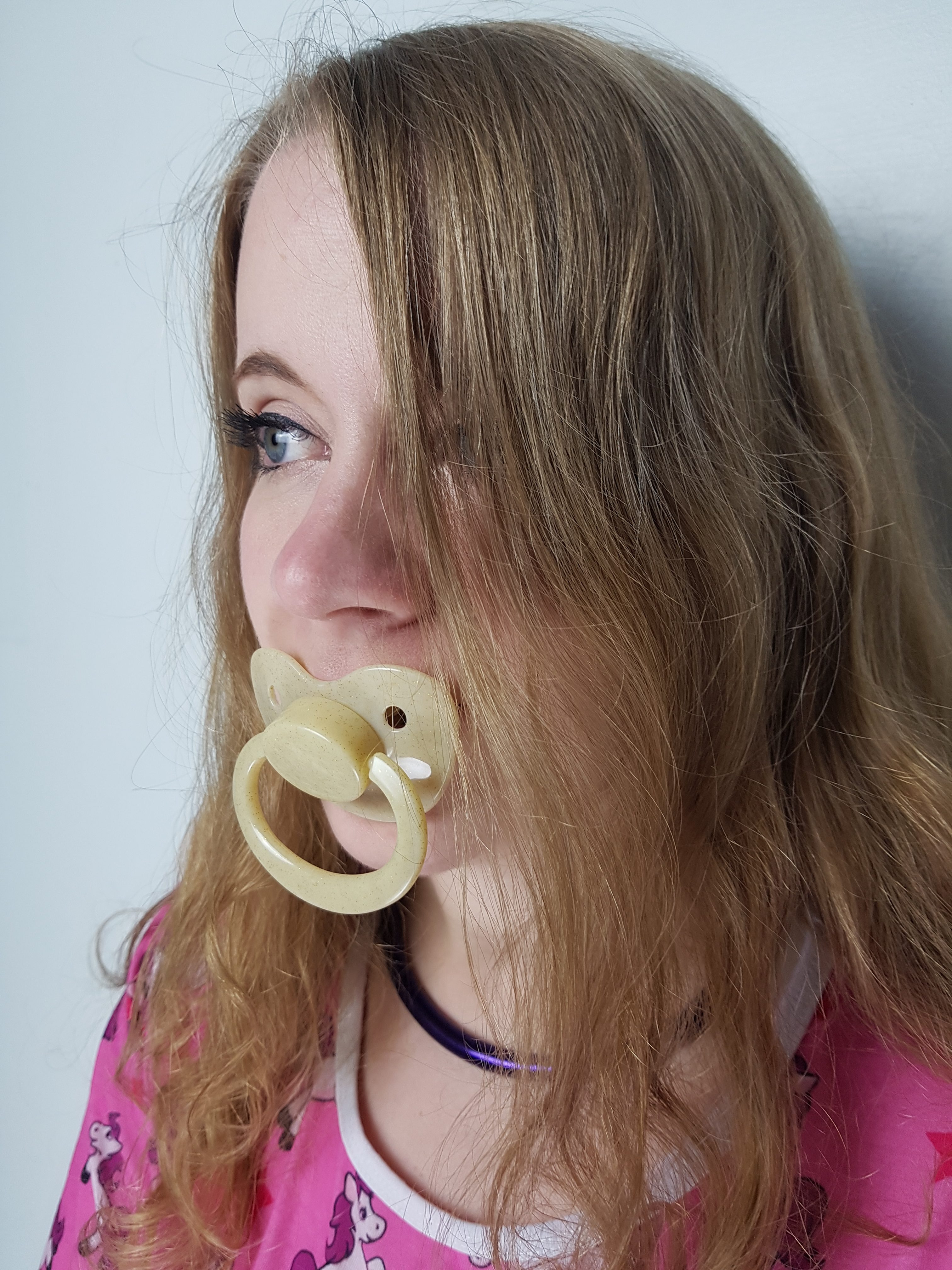 Sparkling Pale Gold Pacifier The Dotty Diaper Company