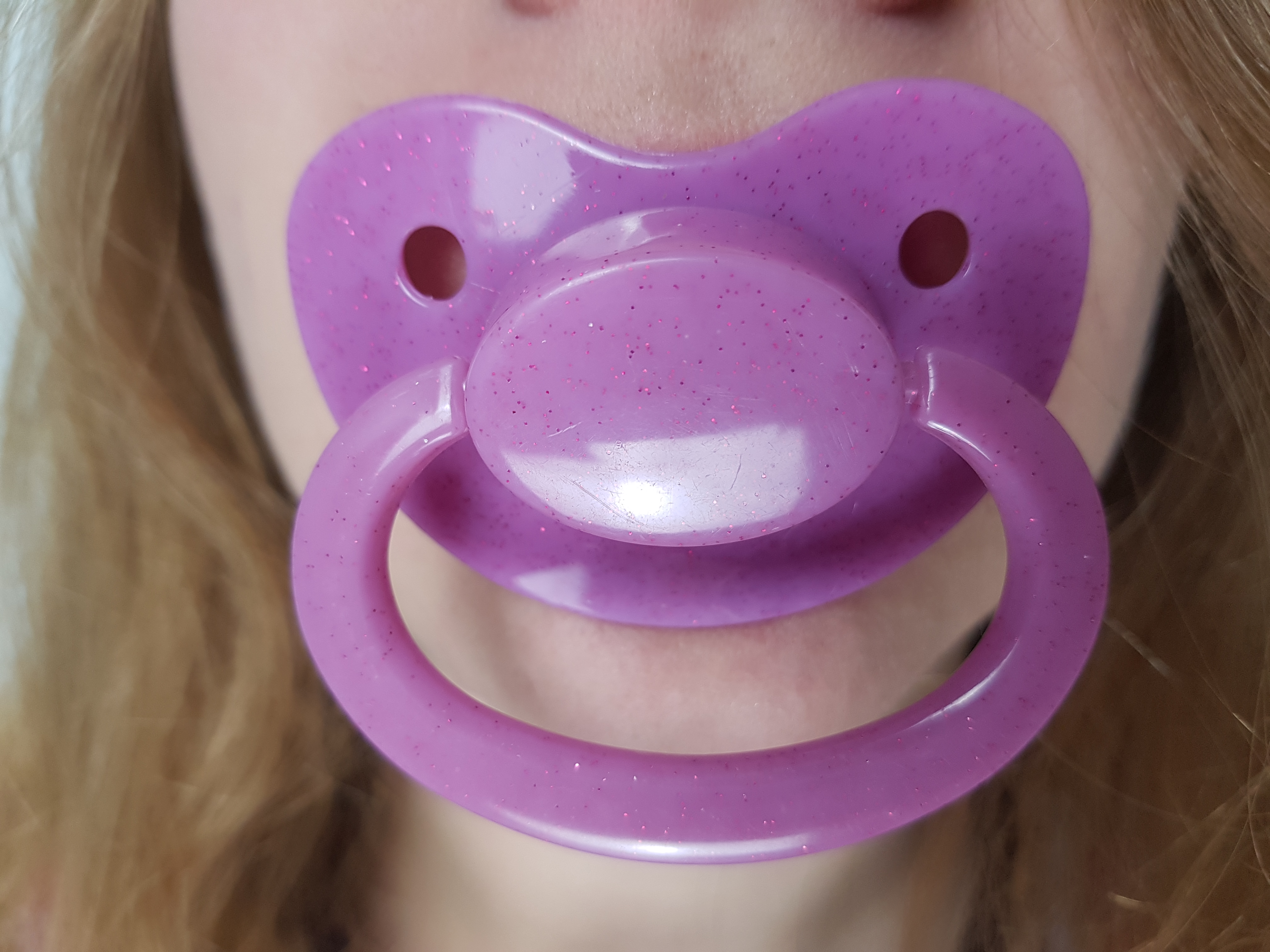 Sparkling Purple Pacifier The Dotty Diaper Company