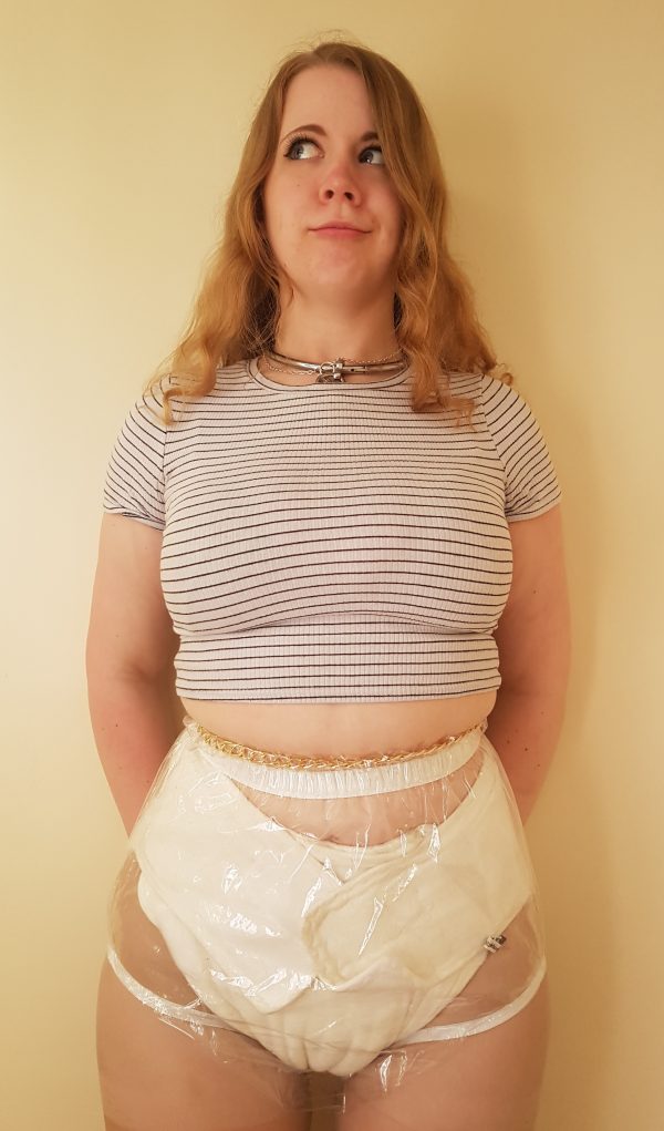Clear Locking Plastic pants with padlock - Image 2