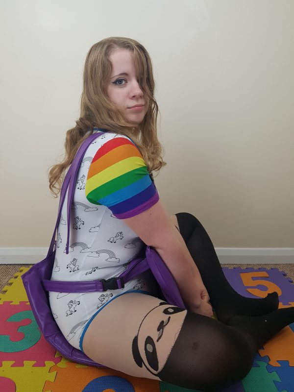 Purple PVC Spreader Pants - Image 7