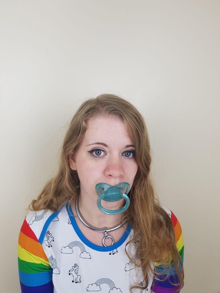 Sparkling Translusent Blue Pacifier