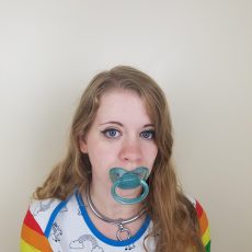 Sparkling Translusent Blue Pacifier