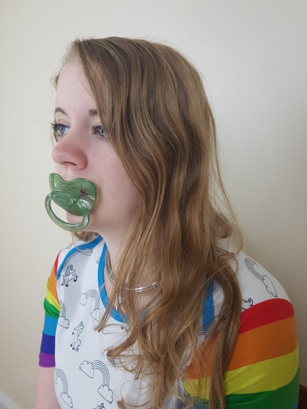 Sparkling Translucent Green Pacifier - Image 3