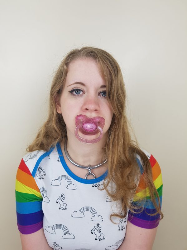 Sparkling Translucent Pink Pacifier