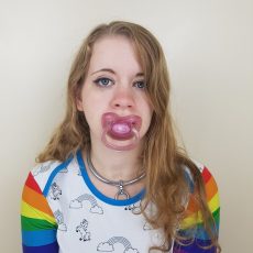Sparkling Translucent Pink Pacifier