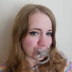 Sparkling Translucent Silver Pacifier