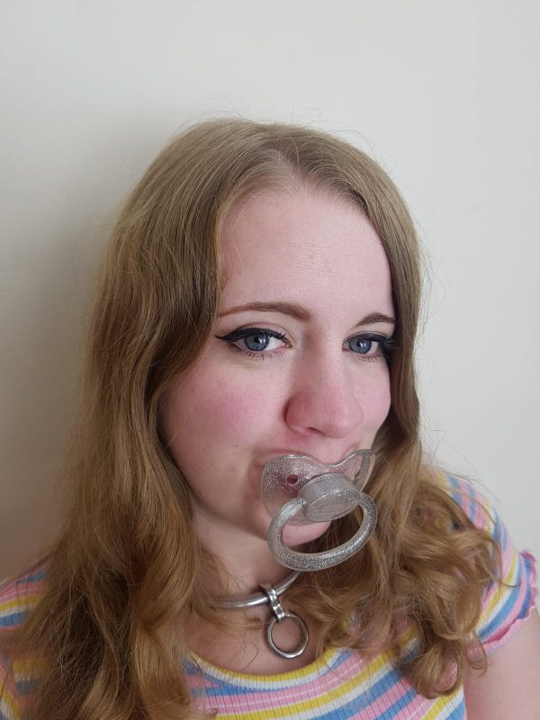Sparkling Translucent Silver Pacifier