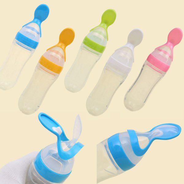 Adult spoon feeding bottle In 5 different colors 90ml - Image 4