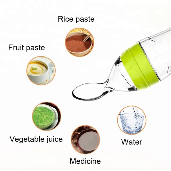 Adult spoon feeding bottle In 3 different colors 120ml - Image 2
