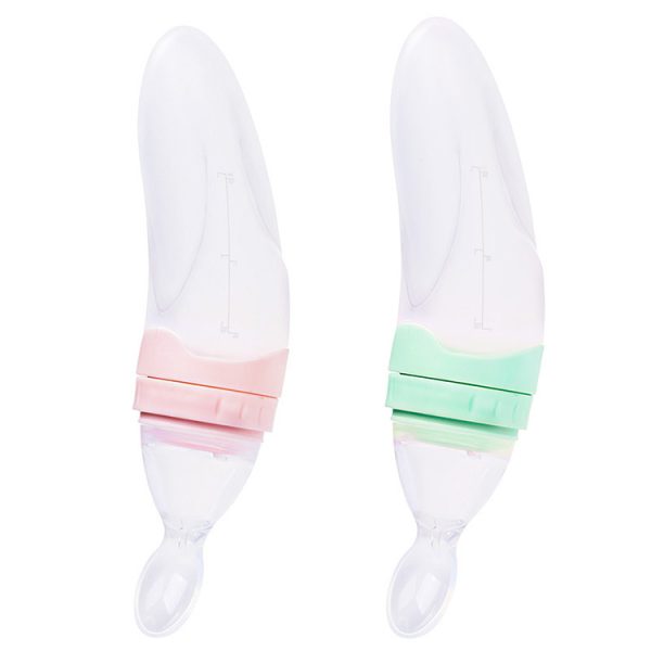 White Adult spoon feeding bottle In 2 different colors 90ml - Image 5