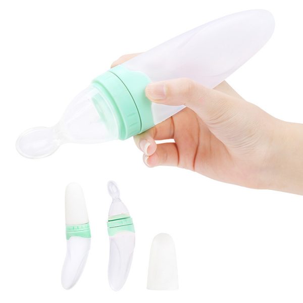 White Adult spoon feeding bottle In 2 different colors 90ml - Image 3