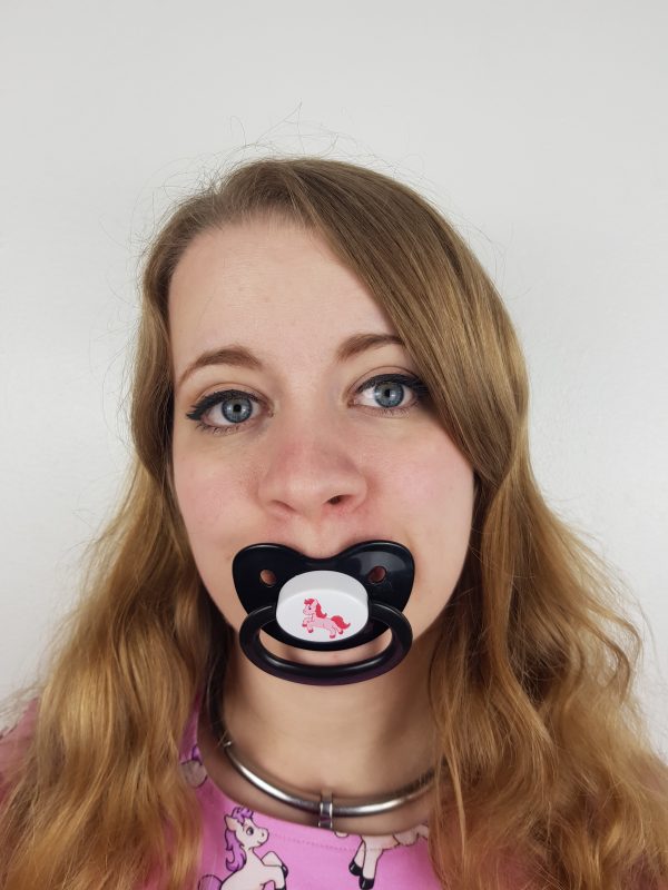 Dotty The pony pacifier Black