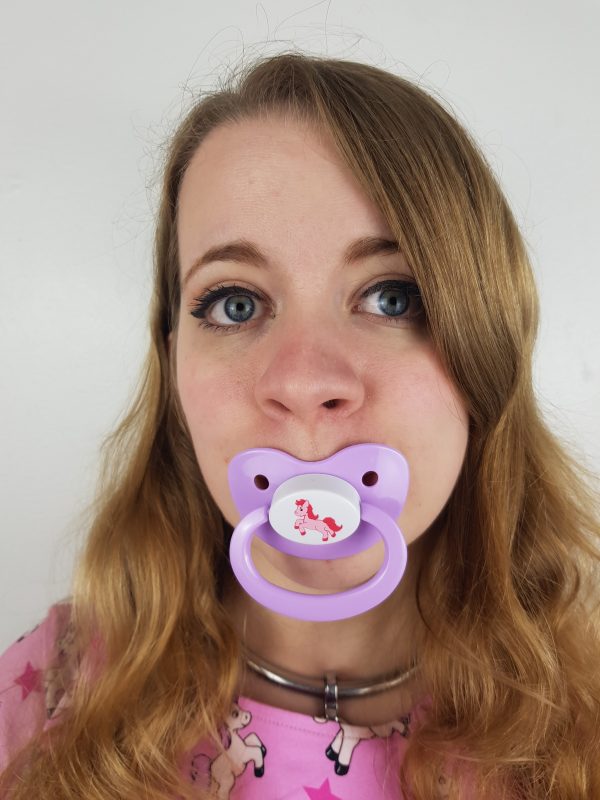 Dotty The pony pacifier Lilac
