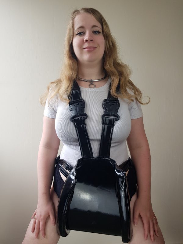 Black PVC Spreader Pants - Image 2