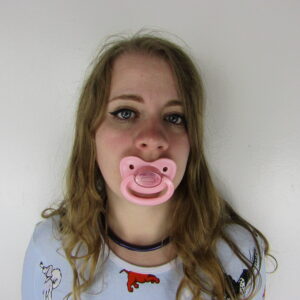 Pink with Sparkle cap pacifier