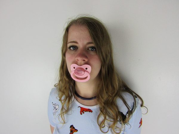 Pink with Sparkle cap pacifier - Image 3