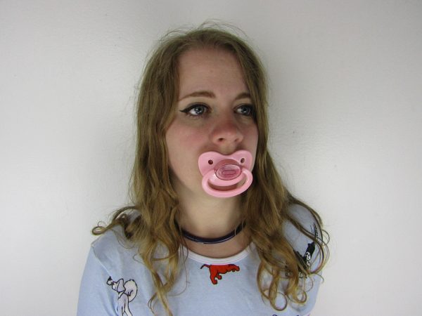 Pink with Sparkle cap pacifier - Image 2