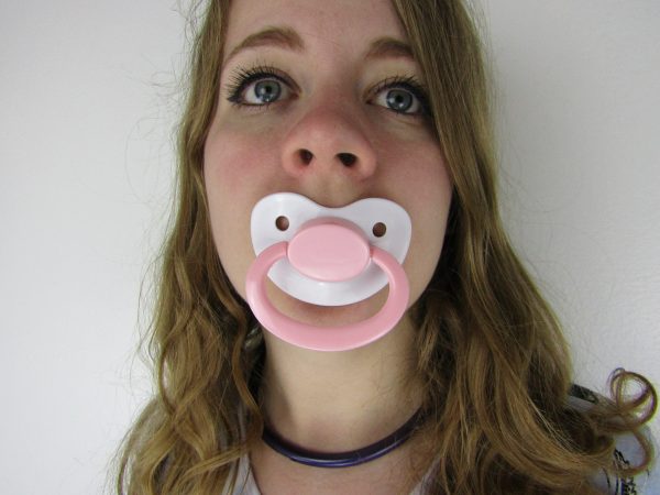 Pink and White pacifier - Image 2