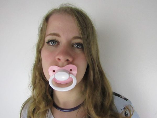 White and Pink pacifier - Image 2