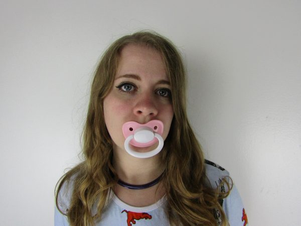 White and Pink pacifier