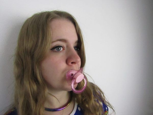 Sparkle with Pink cap pacifier - Image 2
