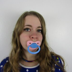 Pink and Blue pacifier