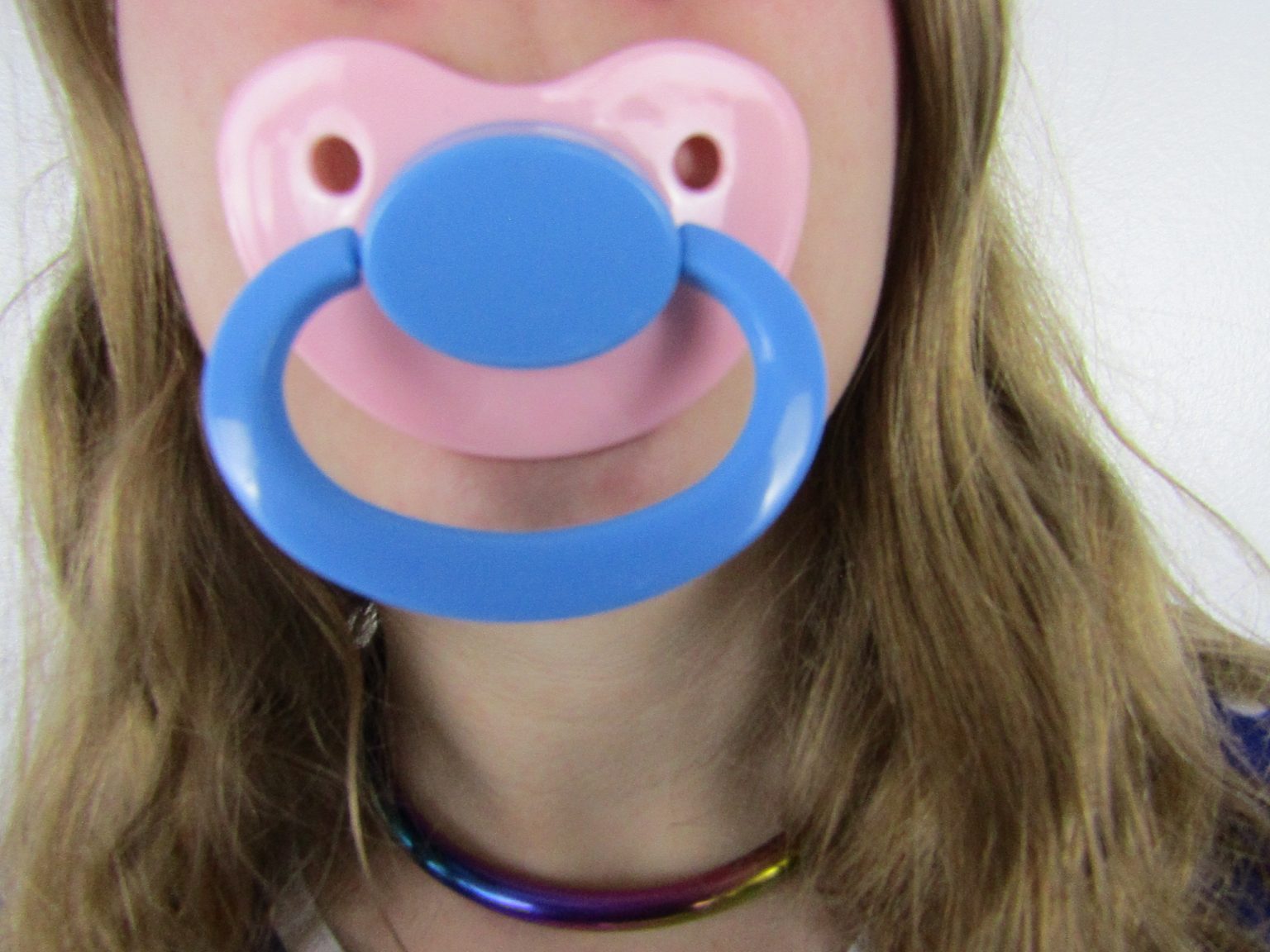 Pink and Blue pacifier