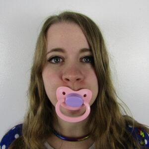 Pink and Lilac pacifier