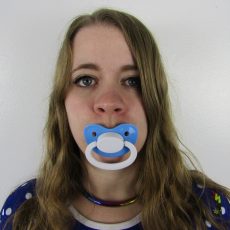Blue and White pacifier