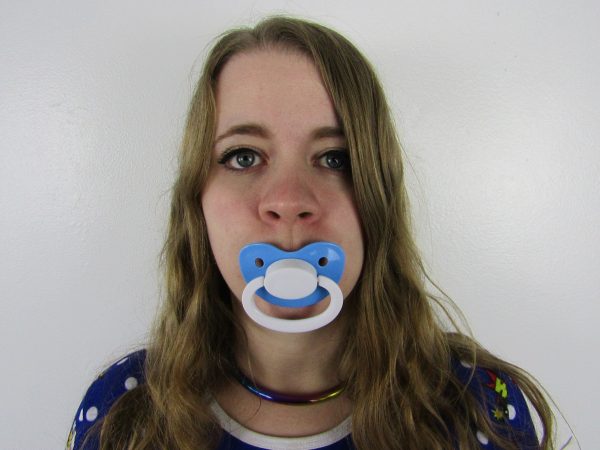 Blue and White pacifier