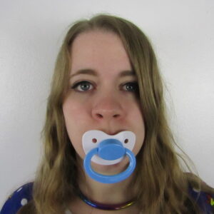 White and Blue pacifier