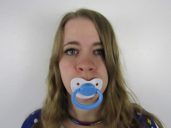 White and Blue pacifier