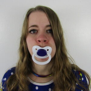 White and Purple pacifier