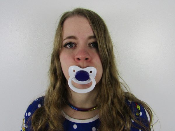 White and Purple pacifier