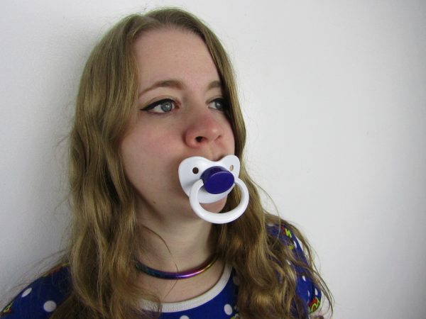 White and Purple pacifier - Image 2