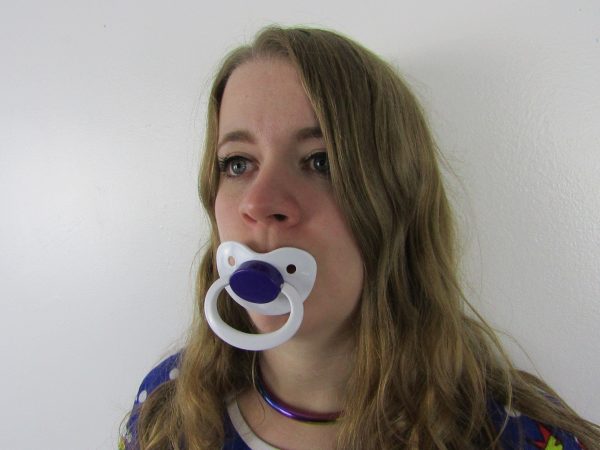 White and Purple pacifier - Image 3