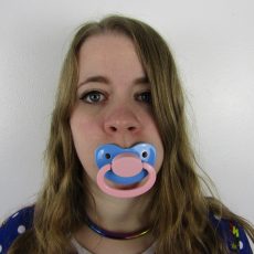 Blue and Pink pacifier