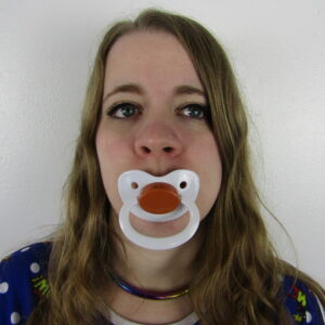 White and Chocolate pacifier