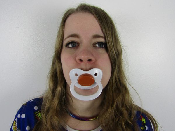 White and Chocolate pacifier