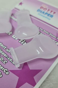 Adult Pacifier Soother Dummy from the dotty diaper company mint with sparkles 