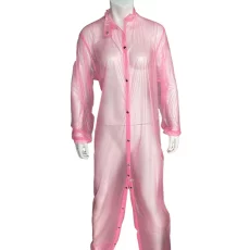 Pink Plastic waterproof Suit