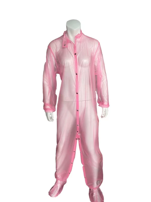 Pink Plastic waterproof Suit