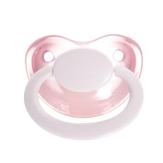Translucent Pink and White pacifier