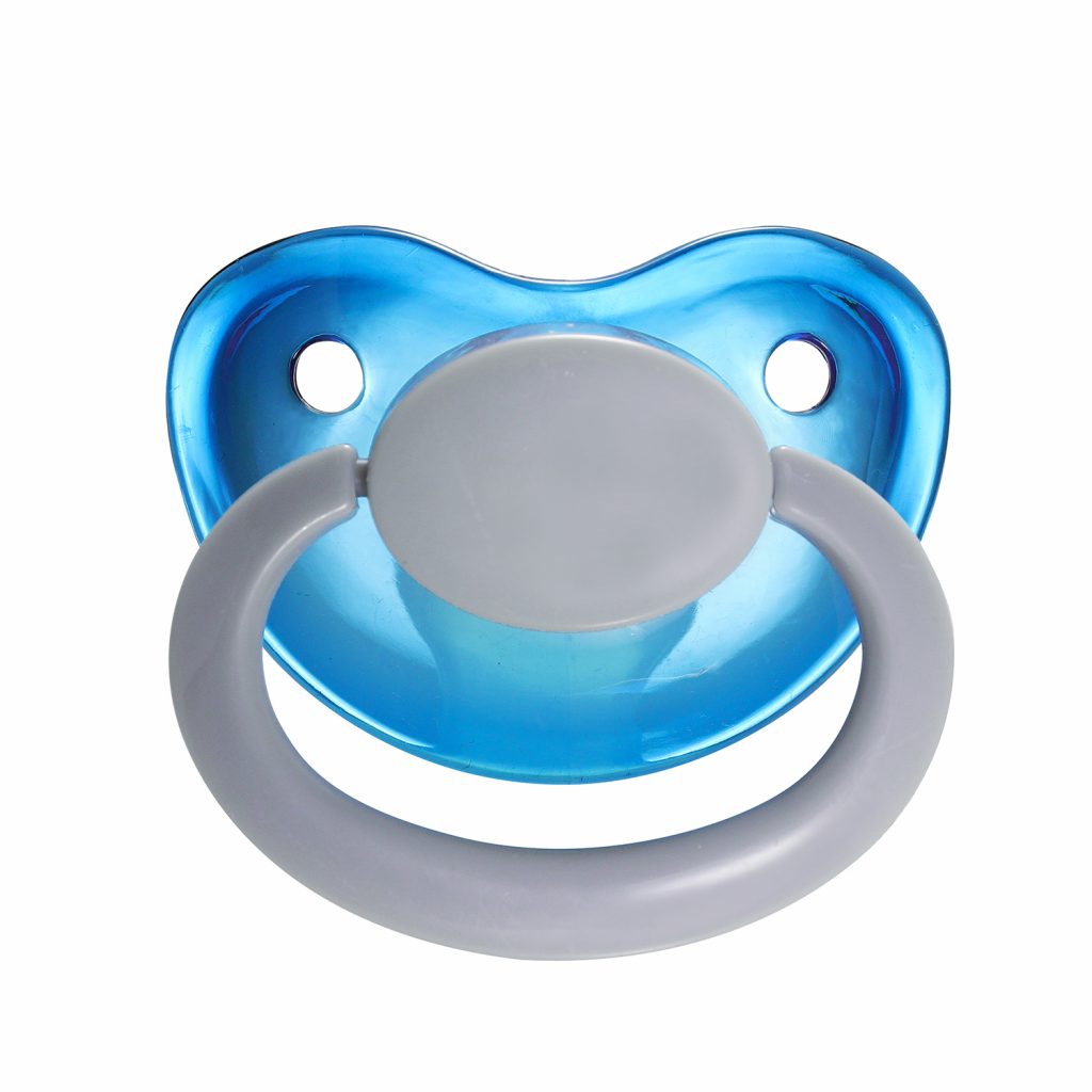 Translucent Blue and White pacifier