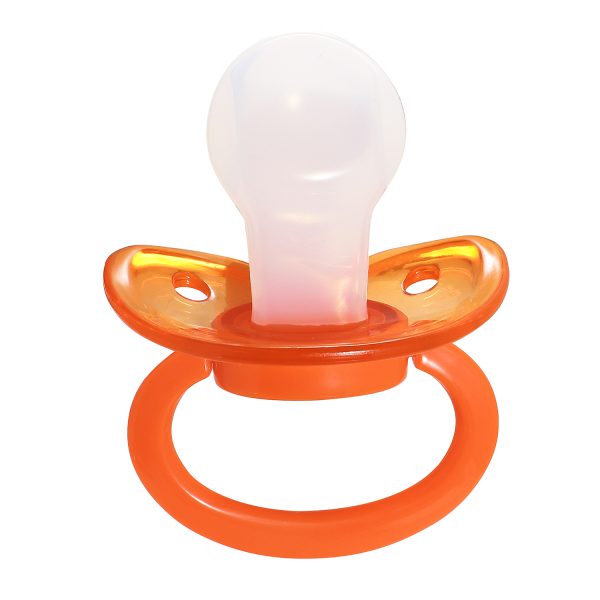 Translucent orange and orange pacifier - Image 2
